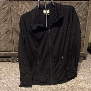 Tangerine Black Zip-Up Jacket